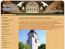Tablet Screenshot of chor-orgelforum.de